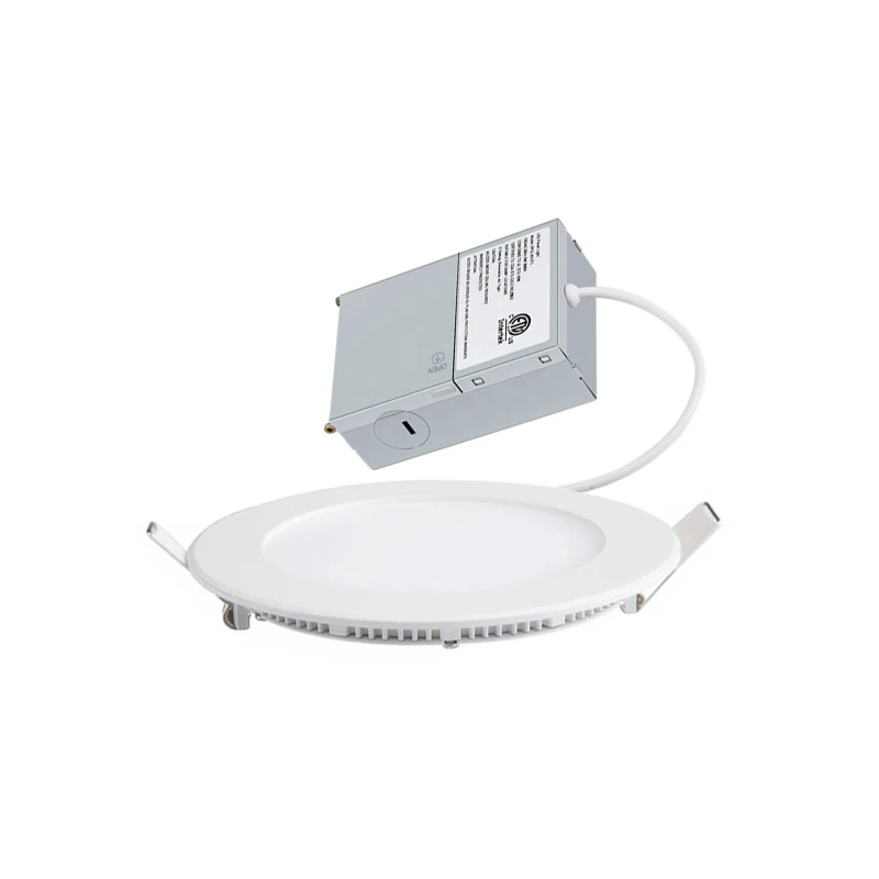 Lifud driver Aluminum box packing customized 6 8 inch 12w 18w round led panel light with junction box