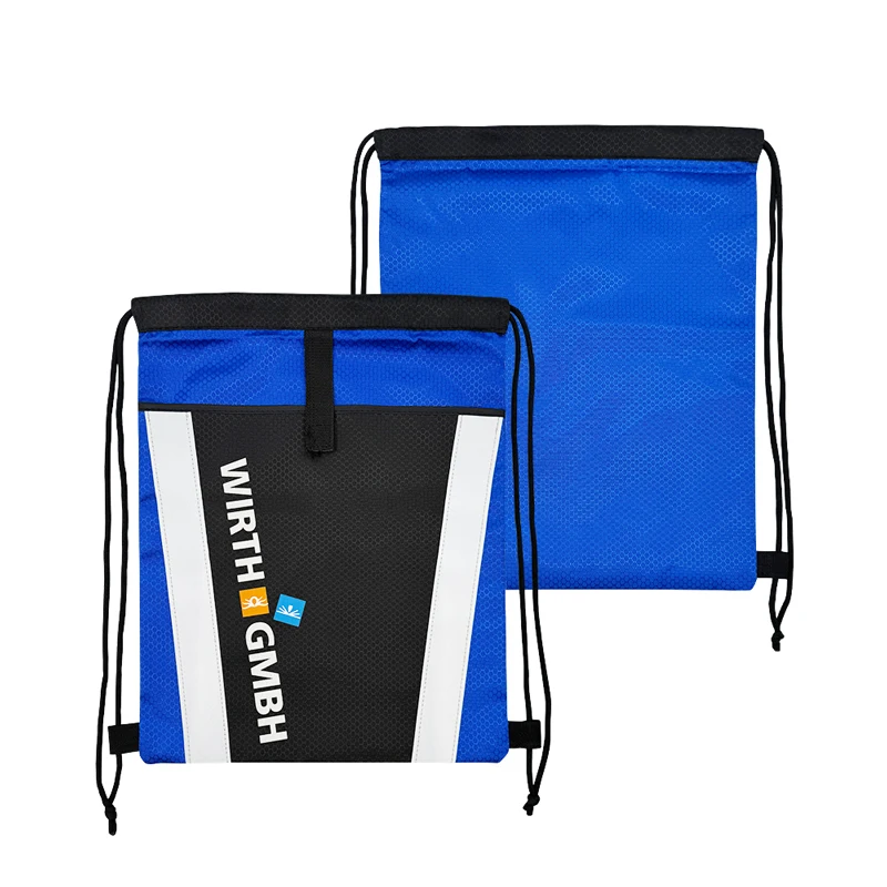 Customize Logo Size Color Wholesale Folding Waterproof Sports Bag Nylon Drawstring Bag Drawstring Backpack
