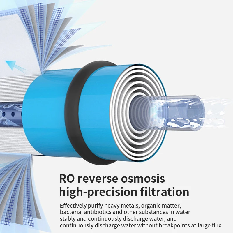 Level 6 reverse osmosis water purifier Drinking water filter commercial reverse osmosis filtration system High flow rate 600GPD