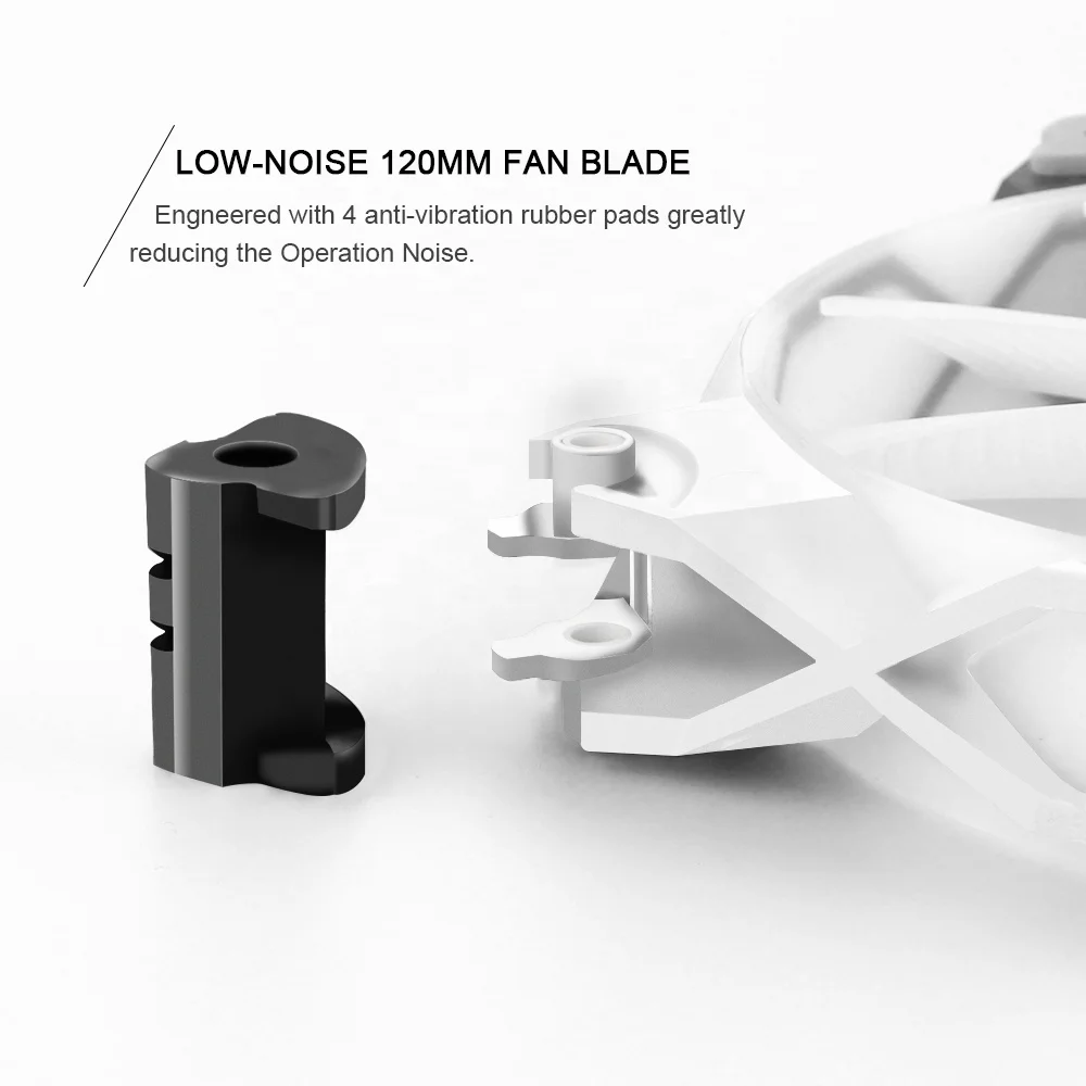 
High Quality Silent 12CM ventilador Computer PC Case ARGB fans 120mm Rgb Axial Flow Cooling Fans for Gaming PC 