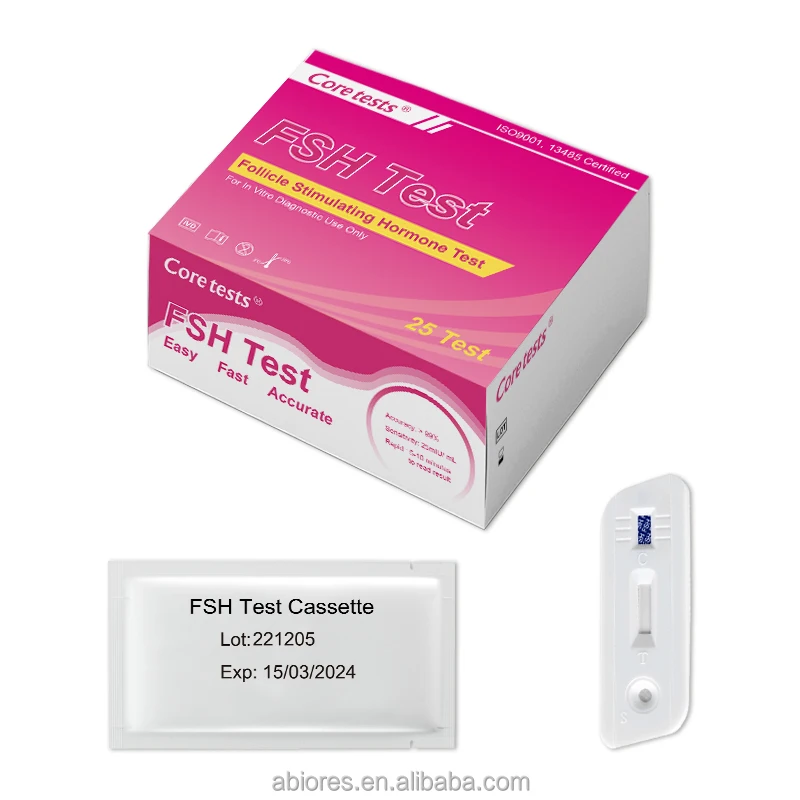 Coretests FSH тест-полоска кассета на полпути для самотестирования