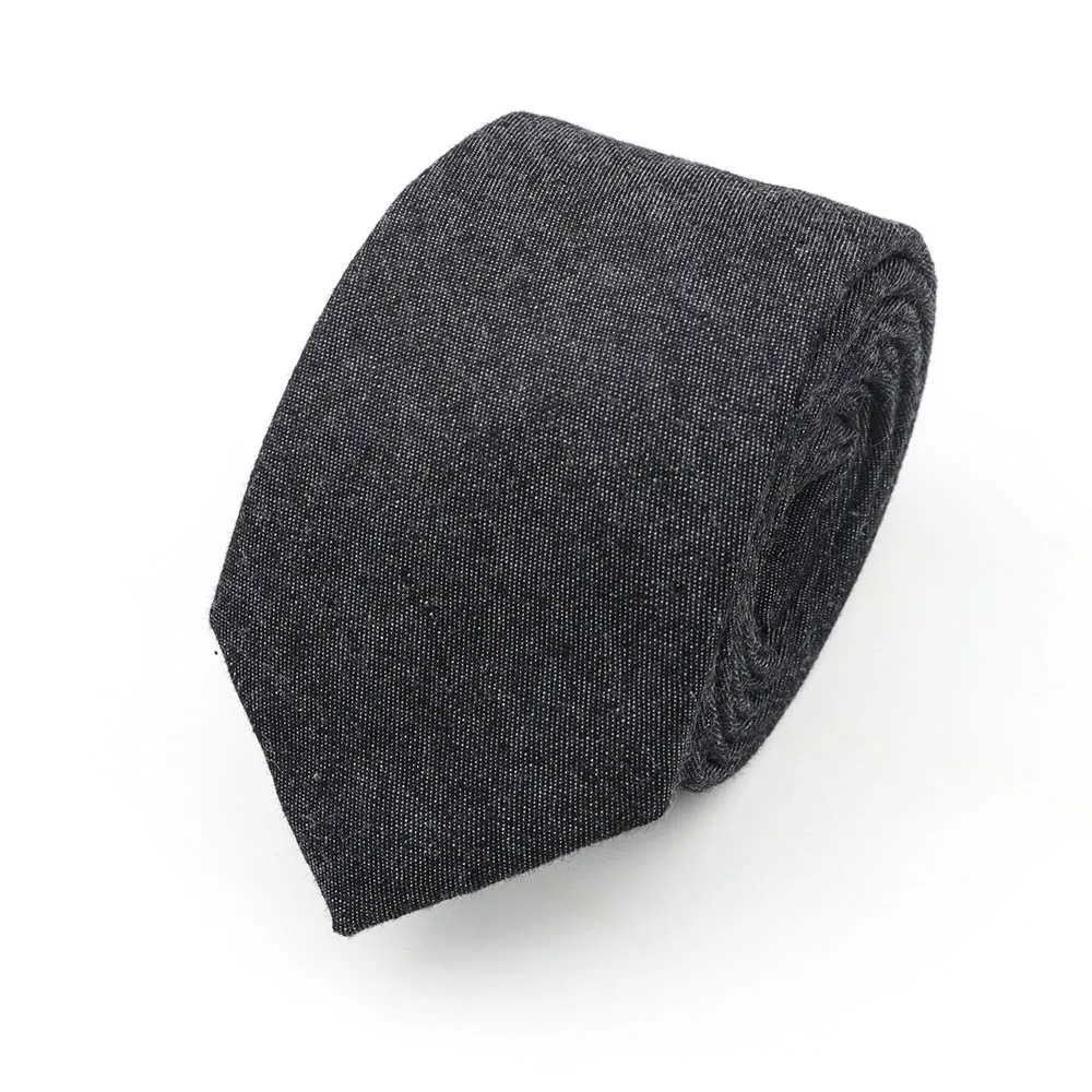 Хлопковые джинсовые Галстуки мужской однотонный галстук узкий галстук шириной 6 см тонкий узкий галстук узкий толстый галстук
