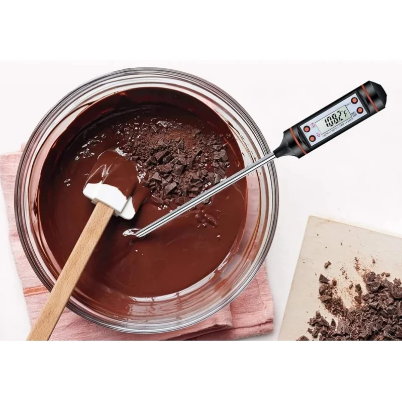 Instant Read Meat Thermometer Digital Cooking Food Thermometer Long Probe Grill Candy Kitchen BBQ Smoker Oven Oil Milk Yogurt