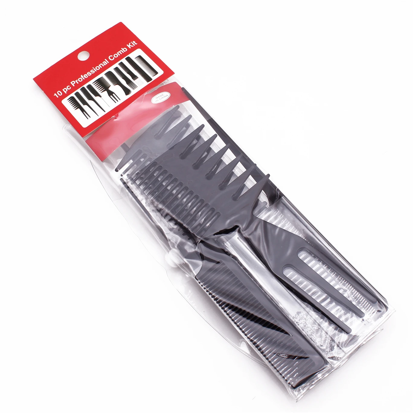 Black Straight Hair Comb Home & Salon Hair Styling Hairdressing Comb Set For Barber Professional Hair Cutting Comb C6706