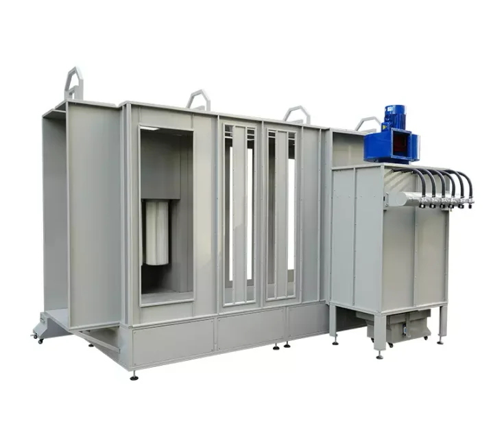 KAFAN 0825 Powder Coating Spray Booth With Spare Part Recycling Filter Cartrid Suitable For Metal Aluminium