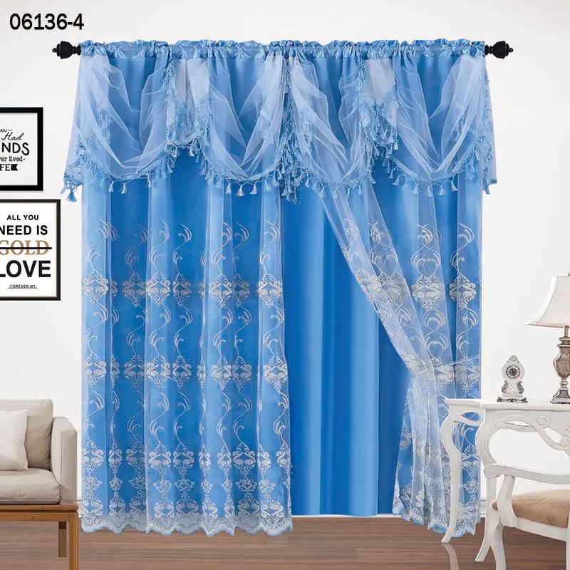 100 Polyester Jacquard Curtains Dividers Space Privacy Clinic Finished Curtains Accessories Living Room