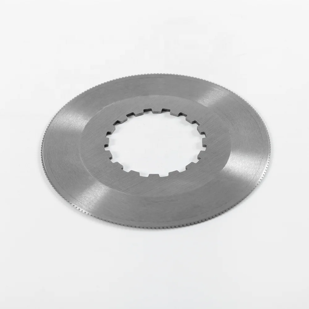 Custom Stainless Steel Food Processing Machinery Parts Circular Knife Meat Cutting Toothed Custom Round Blade