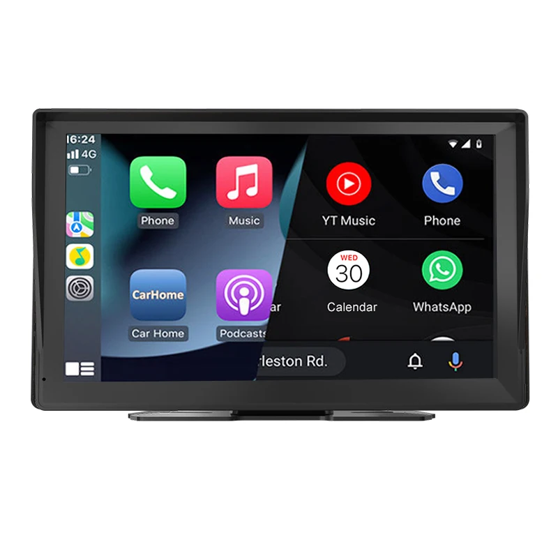 9 Inch Wireless Carplay Android Auto Portable Multimedia Player Touch Screen with Sunshade Car Audio Car Stereo