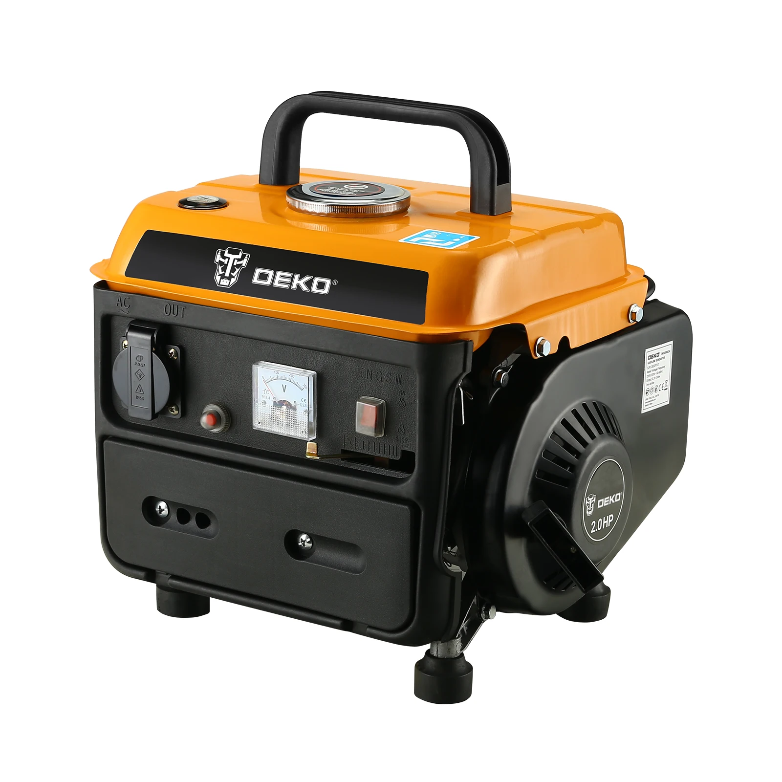 DEKO DKGG0663A Small  Portable 600W  Portable Mini Petrol Generator