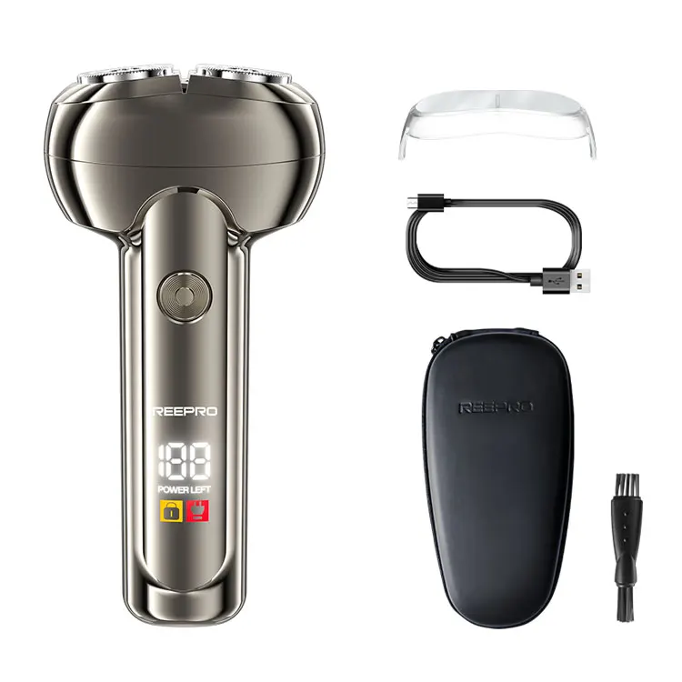 USB Rechargeable Professional 4D Electric Shaver for Men Twin Blade Hair Trimmer Cutter Outdoor Hotel Use Adult Beard Trimmer