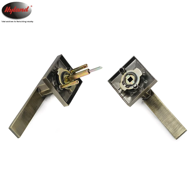 Hot sale  heavy duty tubular entrance door lock, Hyland OEM LH852 AB ET, Door handle lock Antique brass finish