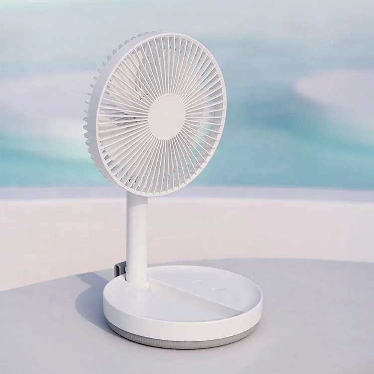Wireless Fans Cordless Electric Rechargeable Adjustable Height Foldable Portable Small Desk Mini Fan