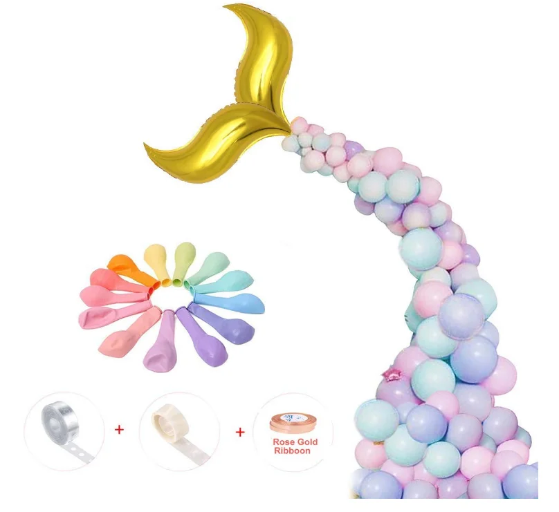 New Product Mermaid Party Supplies Baby Shower Bridal Shower Balloon Arch Kit Party Background Decorations Festival Decor