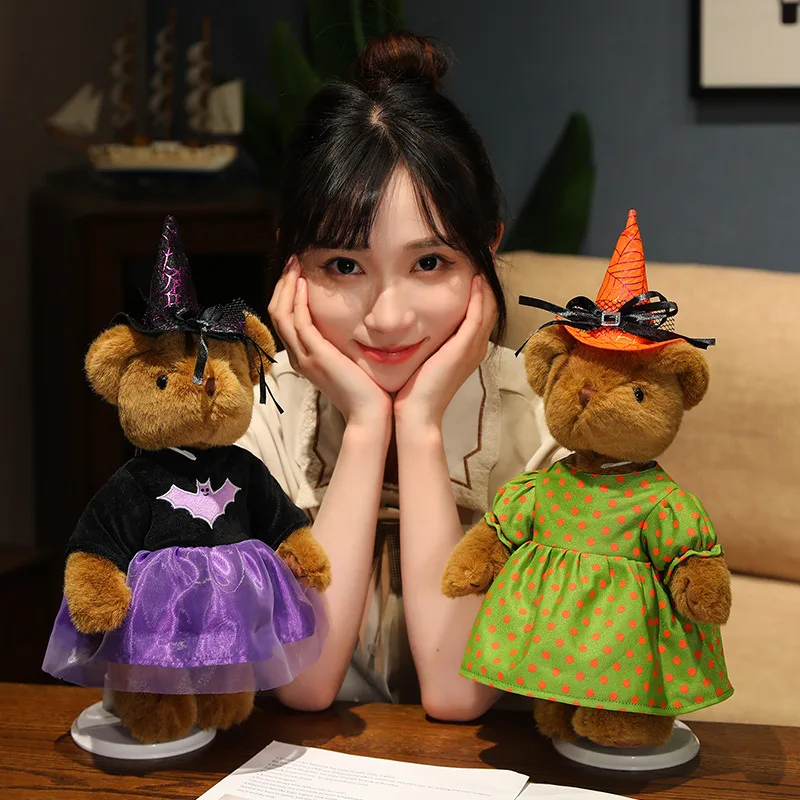 Wholesale  Halloween Teddy Bear Cute Plush Bear Toy custom Animal Stuffed Plush Toy Halloween Kids Toys
