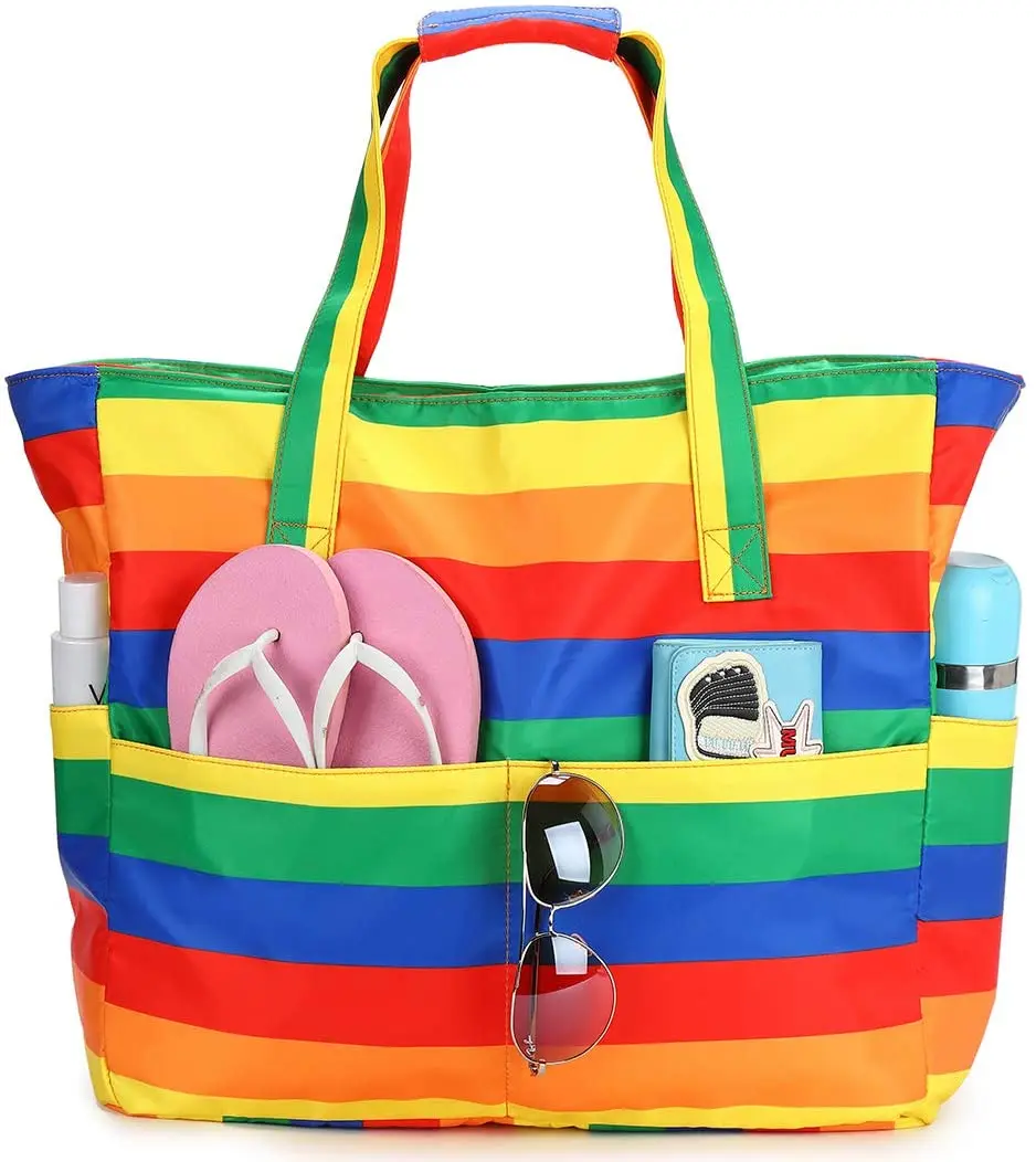 Newest Women Printing Handbags Canvas Beach Bags for Women Stylish Pool Large Capacity Tote Bag Purse Cotton Shoulder Bag