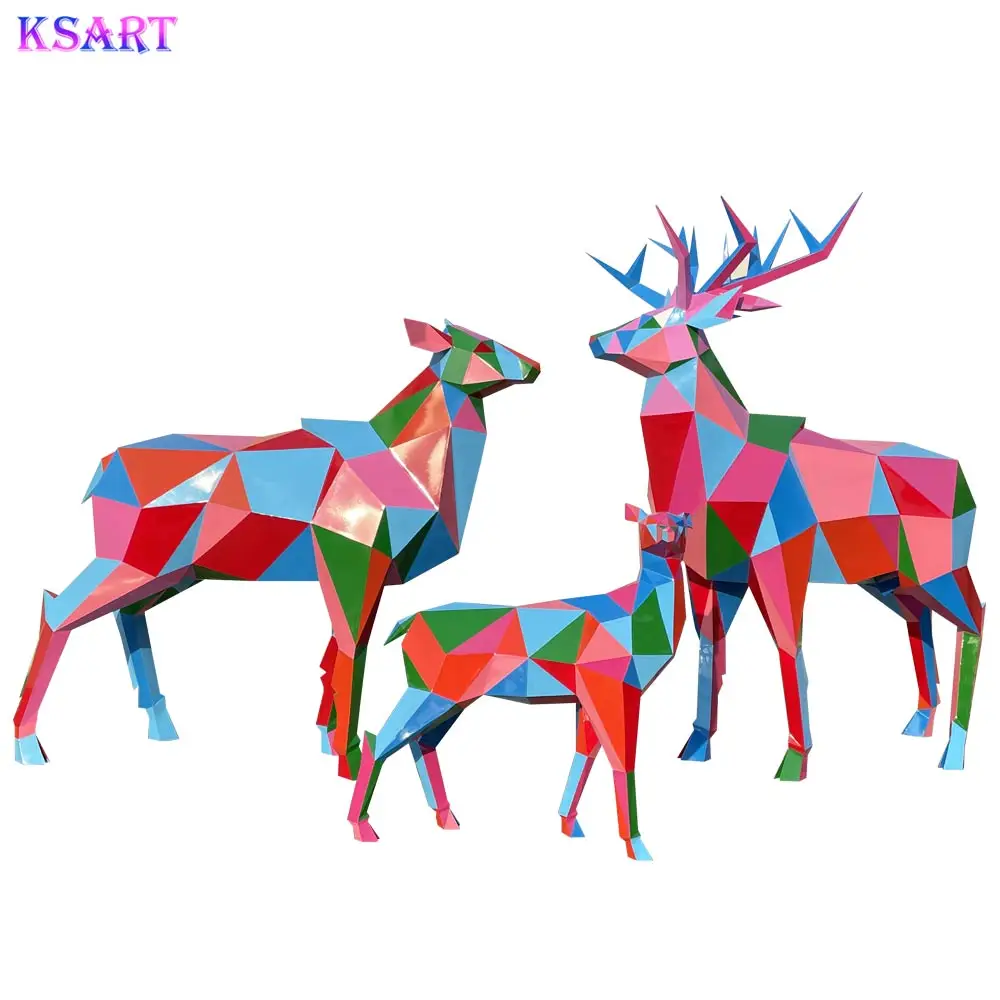 Creative fiberglass animal sculpture Stainless steel pigeon Acrylic crafts Large park square decoration customization
