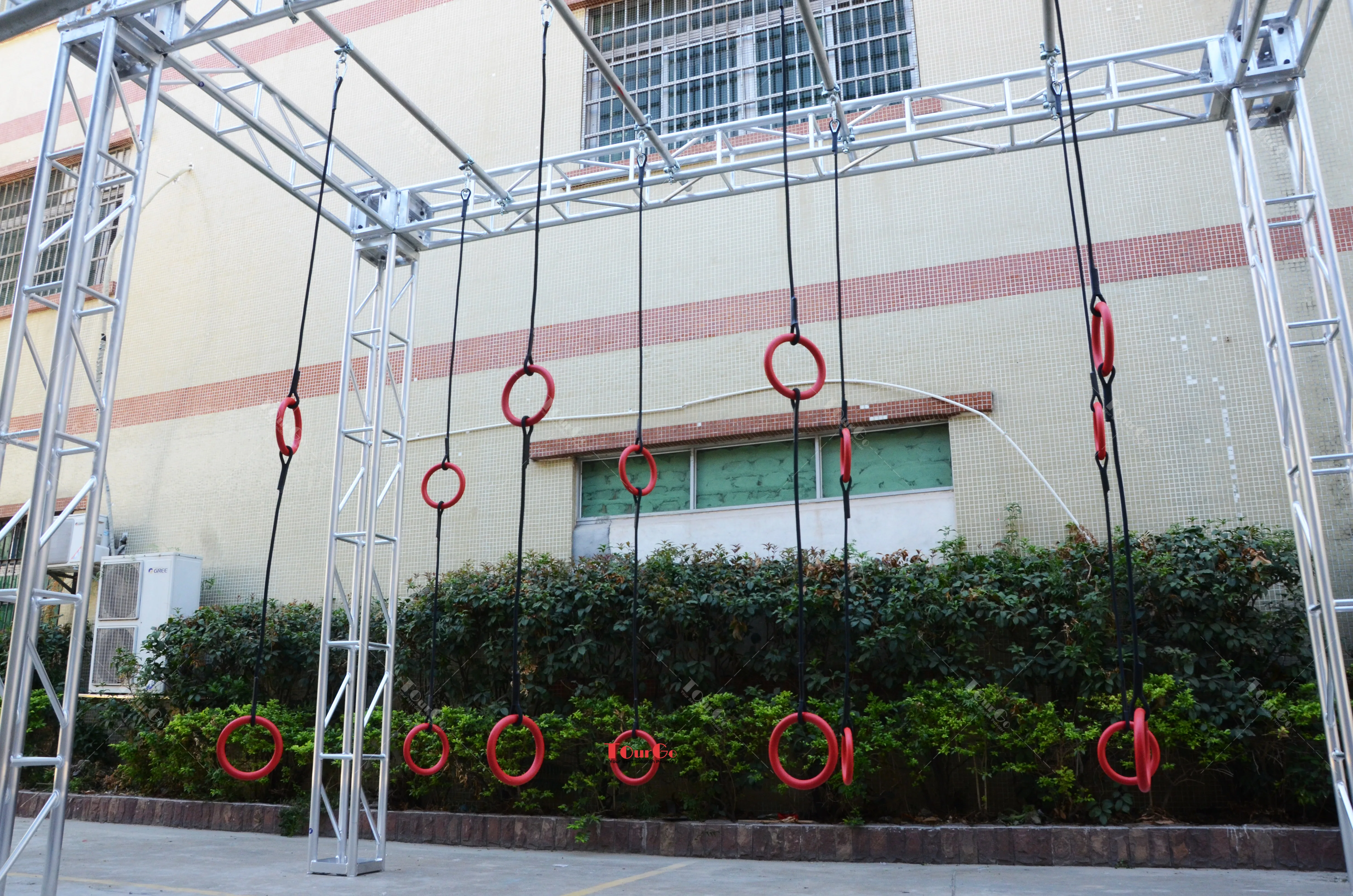 PS Spartan Race Course Super Obstacles Multi Rig Ninja Rings Overhead