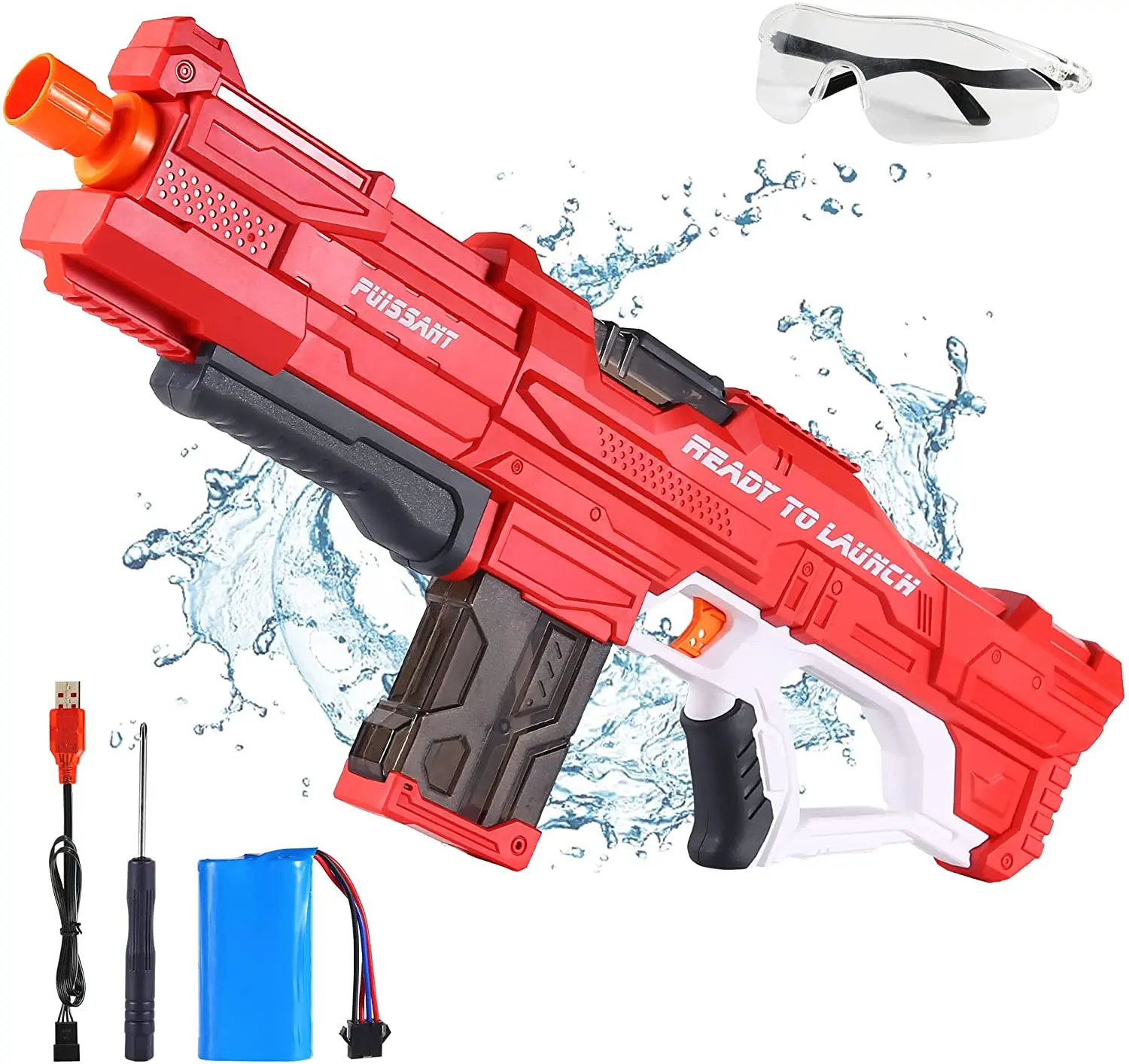 High Power Automatic Outdoor Summer Kids squirt gun Electric Toy Water Gun