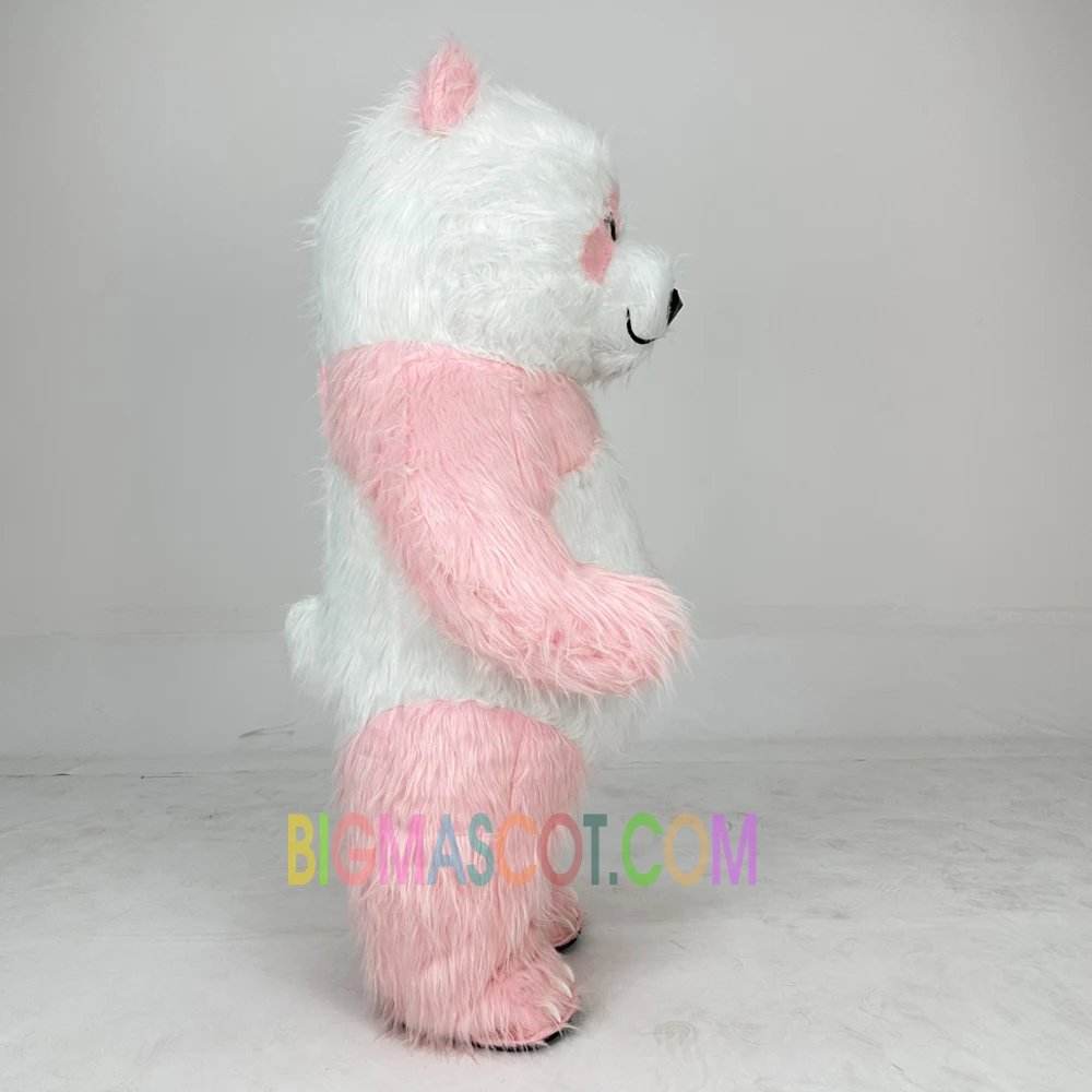 Hot Selling Unisex Adult Halloween Carnival Pink Panda Costume Inflatable Mascot for Stage Performance for Advertising