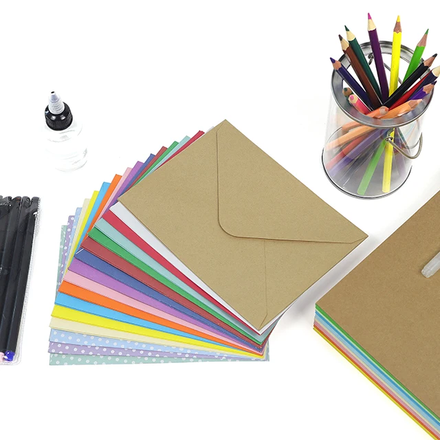 
Custom printed made mini kraft paper envelope packaging 