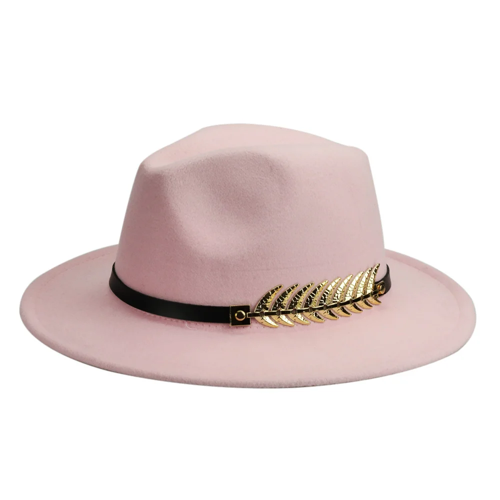 
Free Sample cheap mens brown american style felt cowboy hats panama hat brim hat 