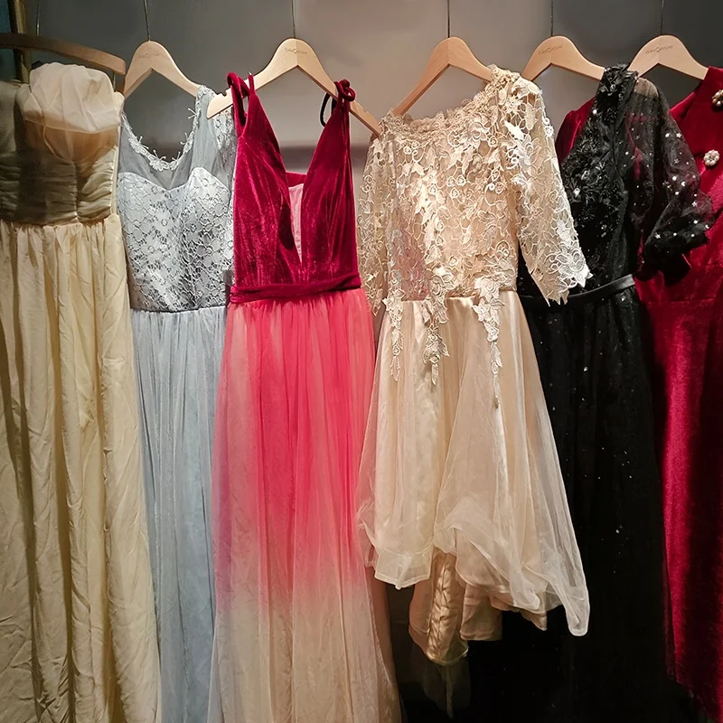 Одежда б/у оптовая продажа длинное платье вечернее свадебное