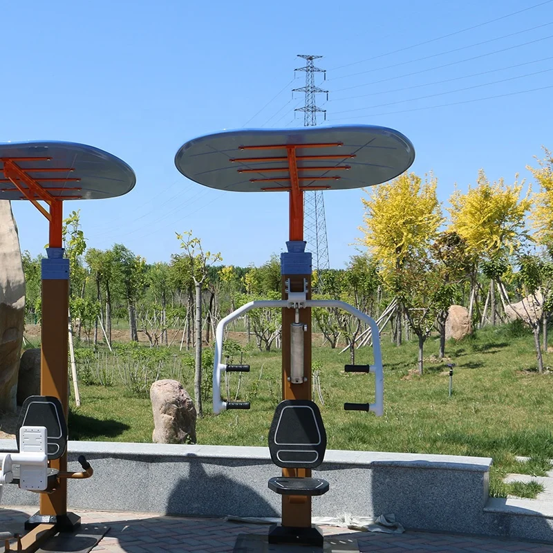 Outdoor Hydraulic Fitness Equipment Park Vertical Press Adjustable Resistance for Seniors