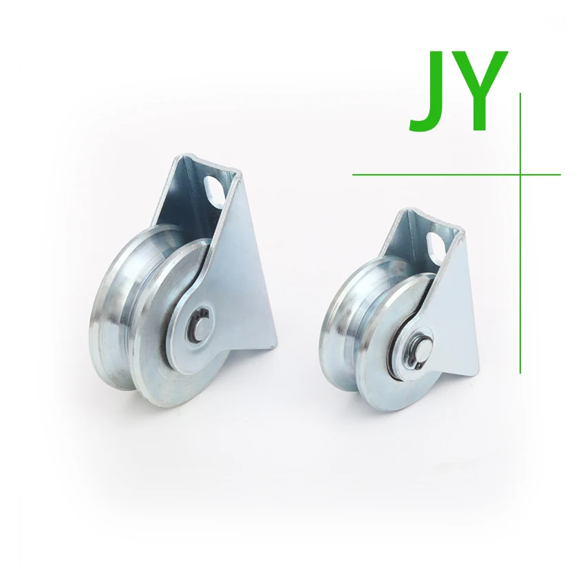 Double Bearings Turkey Customized One Wheel Sliding Fence Gate Roller Bottom Support Caster Pulley