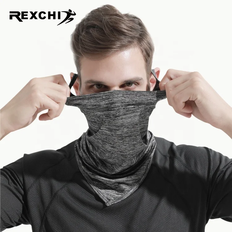 Солнцезащитный Бесшовный шарф REXCHI XTJ66 для мужчин уличная спортивная треугольная маска-бандана лица с принтом на