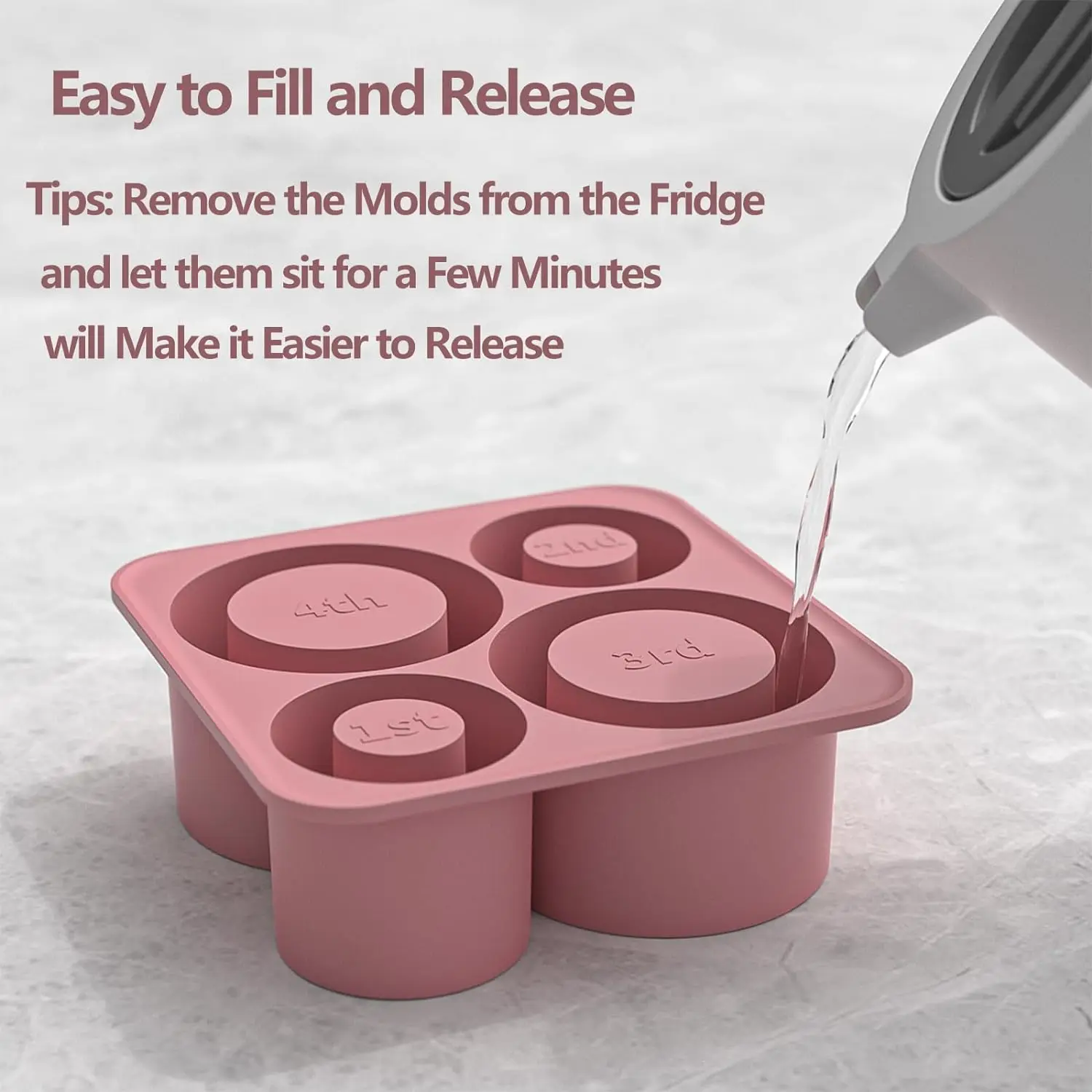 Ice Cube Trays with Lids Silicone Ice Cube Molds for Stanley 20oz 30oz 40oz Tumbler Cup Ice Cube Tray for Stanley