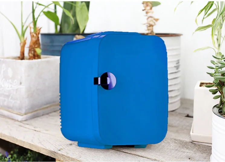 Glass door mini refrigerator Heating And Cooling 4L Mini refrigerator small household cosmetics mini cooler