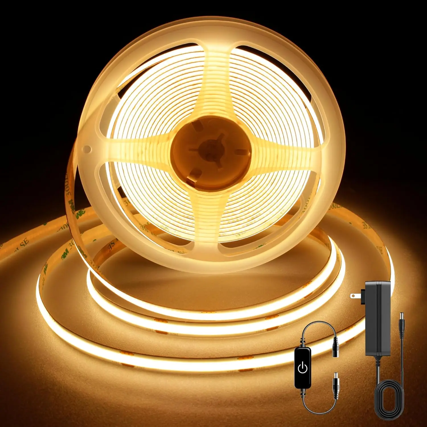 12V 24V 320 480 LEDs Per Meter Dot Free Led Cool White COB Strip Waterproof COB LED Strip