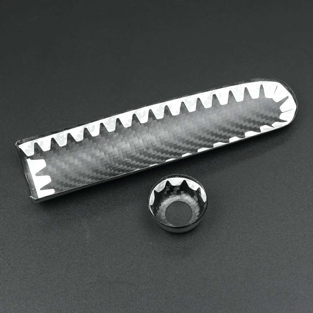 Shasha Carbon Fiber Hand Brake Cover Set Interior Accessories Decoration Cover For Mini Cooper F55 F56 F57