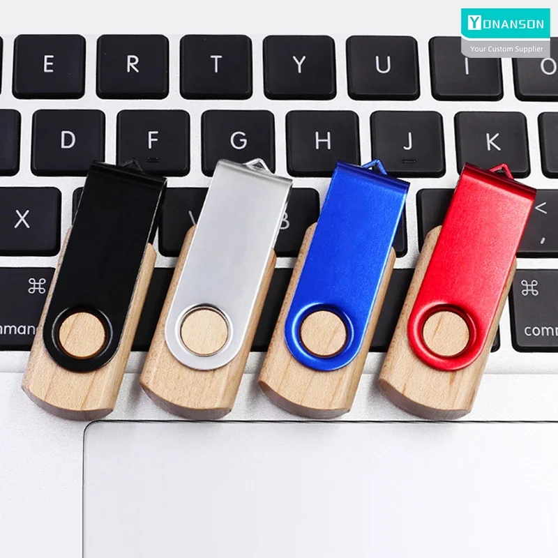 High Speed Wood USB 3.0 Flash Drive 16GB 32GB Promotional Gifts 3.0 Pendrive 64GB Customized Logo USB Memory Stick U Disk 128GB
