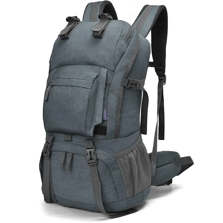 Men women multicolor large hiking backpack, waterproof 40L outdoor camping hiking knapsack