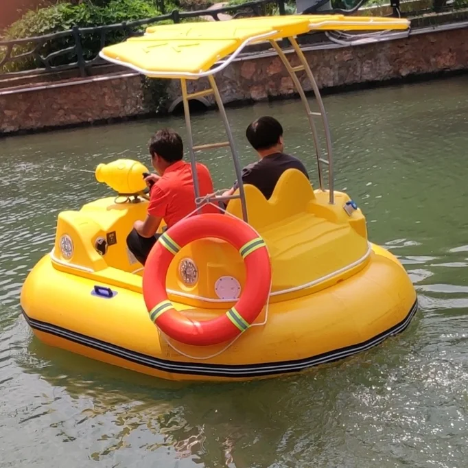 Best Prices Water Park Equipment Car Shape Electric Bumper Car Boat For 2 People