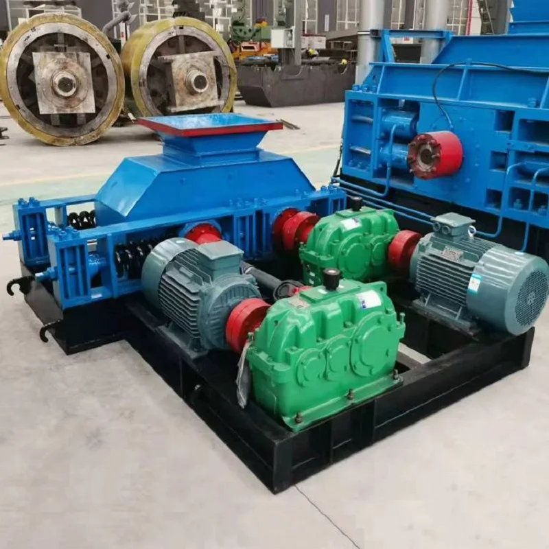 Large Capacity Sand Formation Rate 99% Crusher River Stone Sand Making Double Roller Crusher