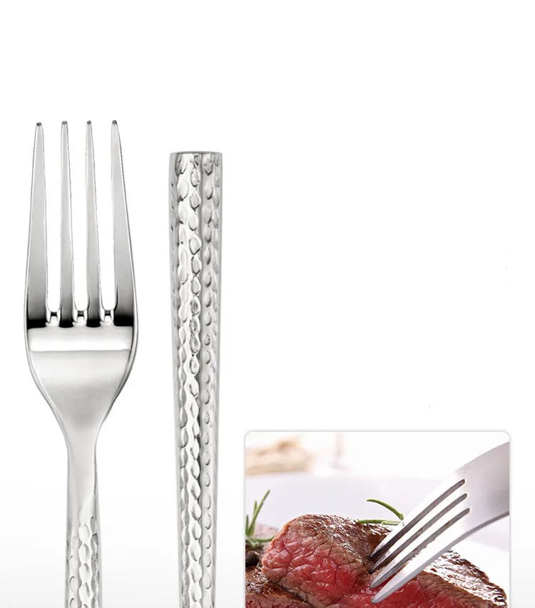 Набор столовых приборов с молотком, роскошные западные золотые столовые приборы из нержавеющей стали на аренду для мероприятий и ресторанов в отеле