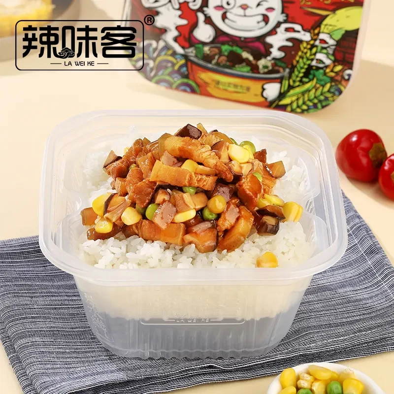 Laweike Delicious Instant Rice Cooked Food 280g Stewed pork with mushrooms self heating instant rice