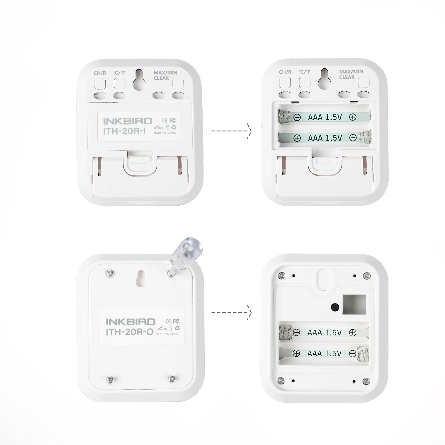 Maximum And Minimum Digital Max/Min Temperature Thermometer Hygrometer Humidity With 3 Wireless Sensors