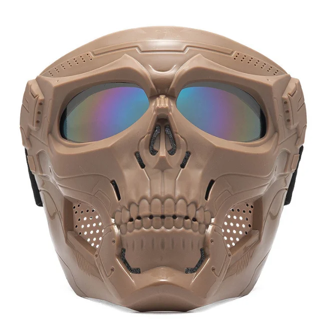 Motorcycle Face Mask Full Face Dirt Bike Goggles Motocross Racing Halloween Messenger Mask Motorcycle Goggles Mask
