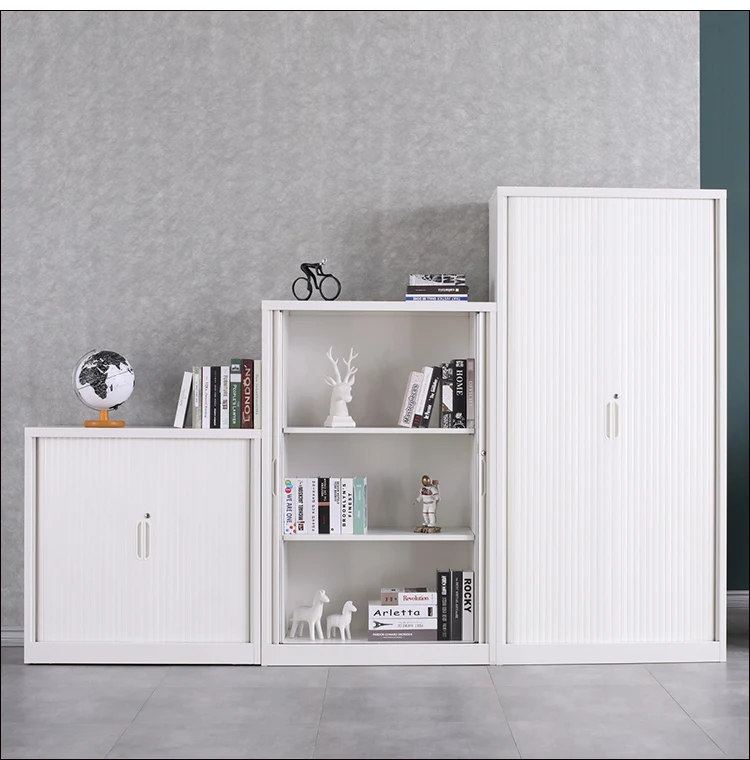 metal tamboor door cupboard shutter office storage rolling up steel file cabinet