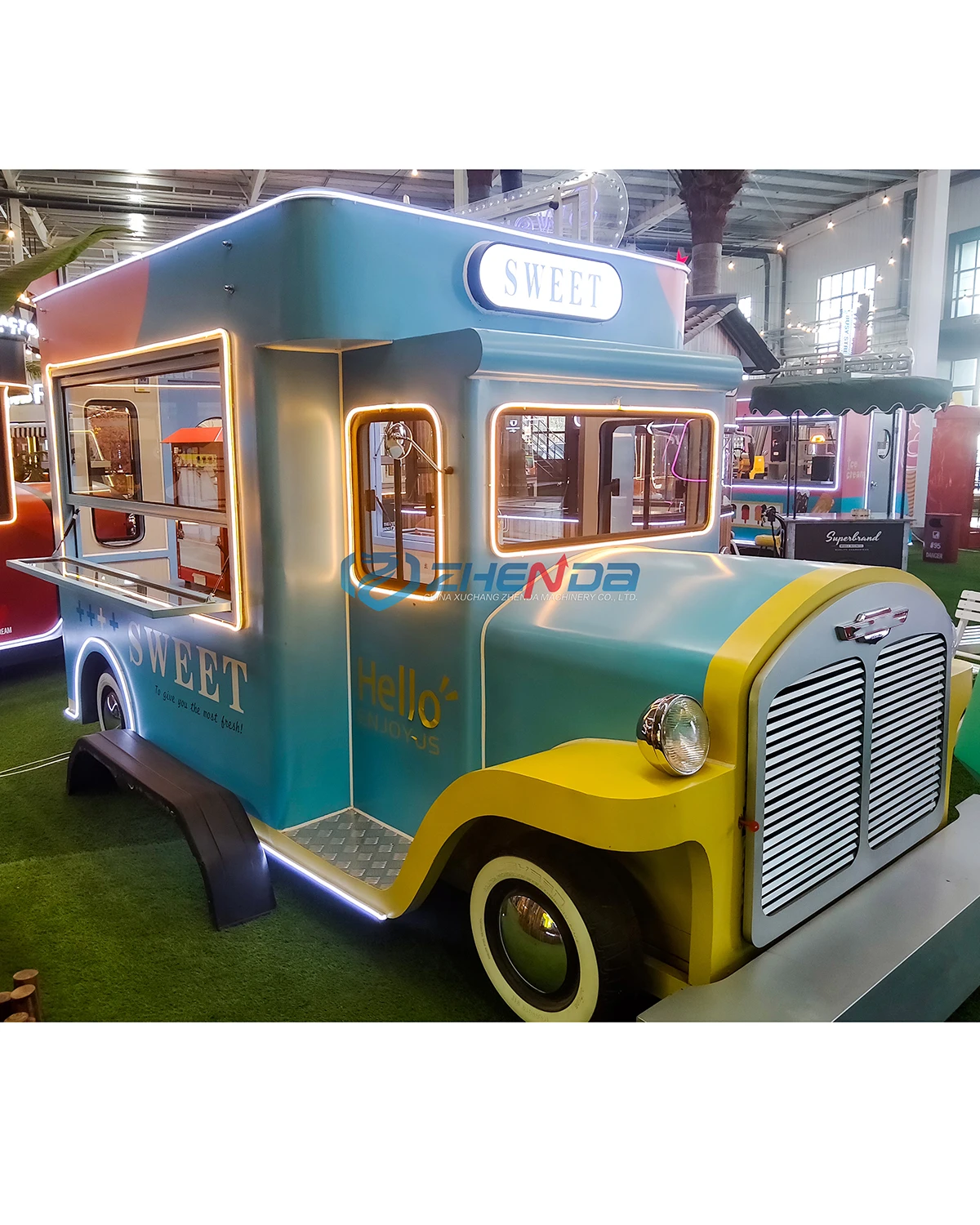 China High Quality Food Truck/Outdoor Mobile Juice Bar Kiosk Dining Truck/Mobile Food Stand Food Truck Trailer Food Truck