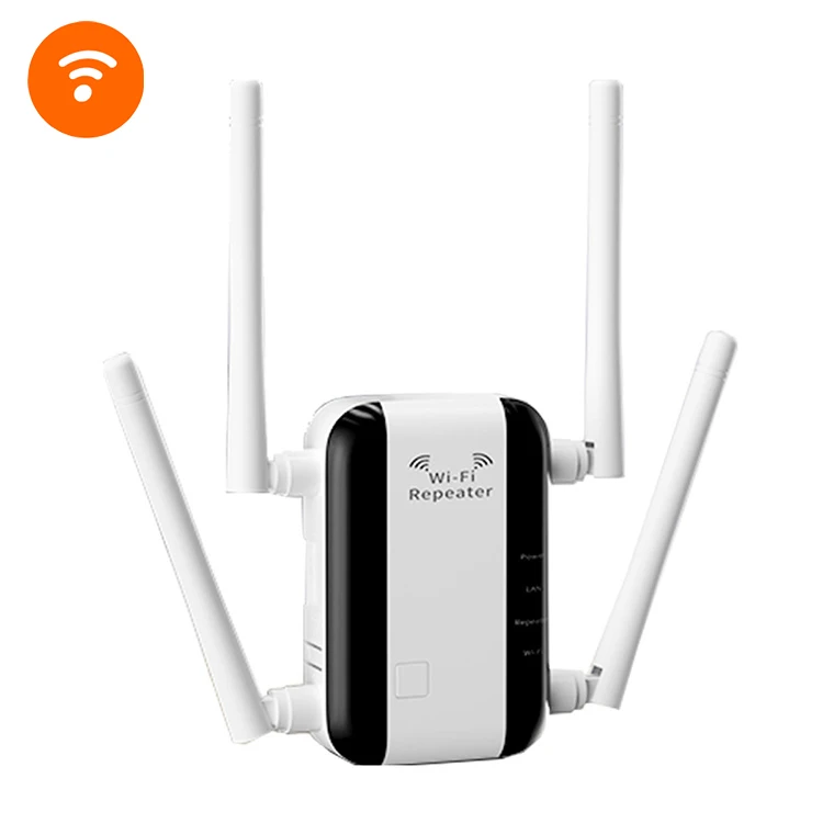 2.4Ghz 5Ghz 1200Mbps Wireless Dual Band White Wifi Booster Wifi Signal Booster Wifi Antenna Booster with US /AU/EU/ UK plug