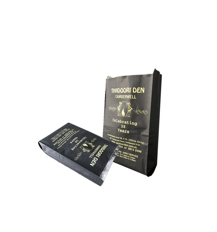 aluminum foil insulated food bags kebab paper bag for food takeaway