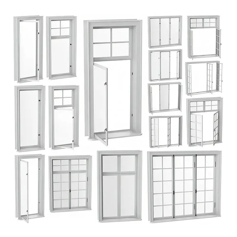 ПВХ UPVC стеклянное окно профиль для окон и