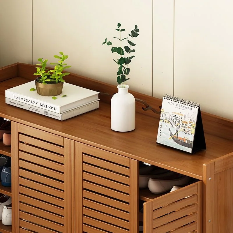 Chinese shoe cabinet Multi-layer household thick shoe rack landing integrated high storage cabinet