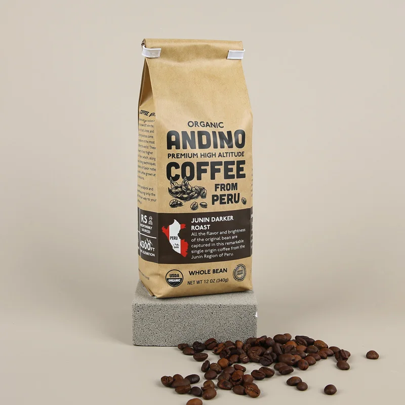Bio Pla Biodegradable Black Coffee Bags With Valve and Zipper Custom Paper Packaging side gusset coffee pouches 300g or 350g