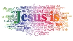 Christian Jesus Letters Posters and Prints on The Wall Canvas Painting Colorful Wall Art Picture for Living Room Church Decor