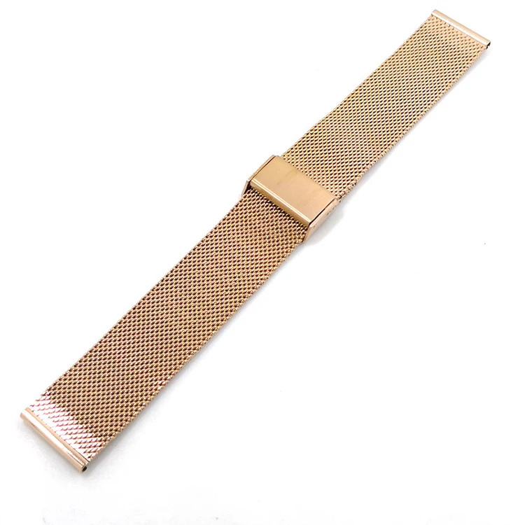 304 Stainless 4 colors quick change Metal watch strap for male and female stainless steel wire mesh belt Band
